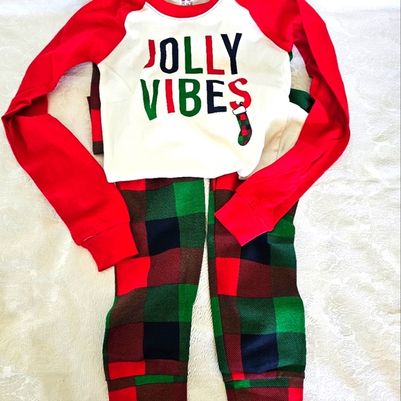 Children's Christmas Pajamas "Jolly Vibes" - PJ Place- New with Tags! - Picture 8 of 9